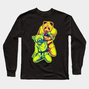 Martial Arts - Way of Life #4 - Panda vs Red Panda - jiu jitsu, bjj, judo submission Long Sleeve T-Shirt